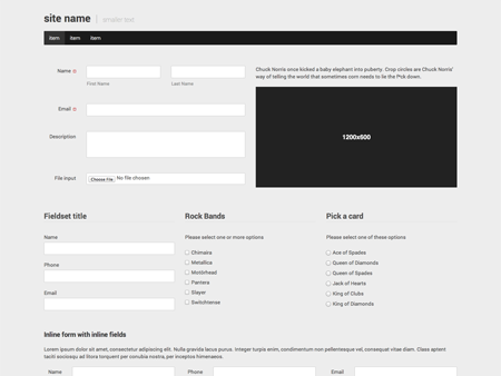 forms layout